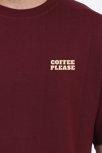 COFFEE PLEASE - Premium Minimal T-Shirt