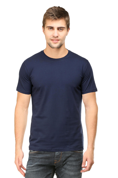 NAVY BLUE REGULAR FIT T - SHIRT