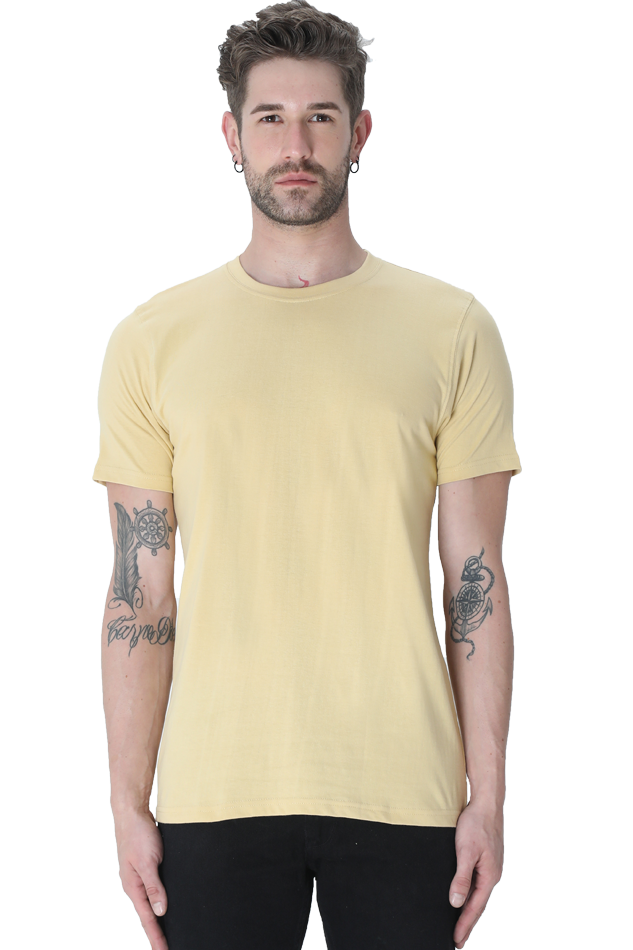 BIEGE REGULAR FIT T - SHIRT