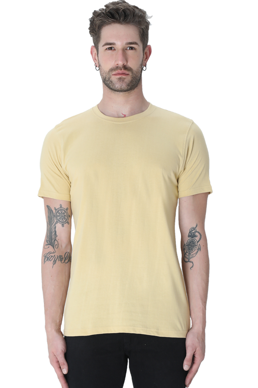 BIEGE REGULAR FIT T - SHIRT