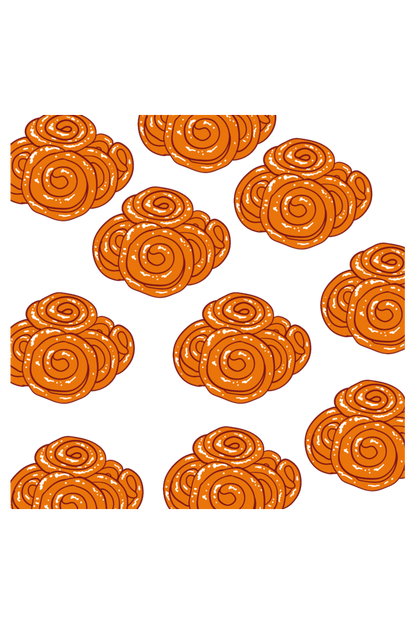 Jalebi Indian Snack - Minimal T-Shirt