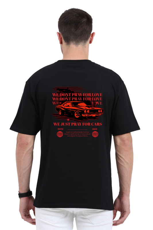 We Pray for Cars - Premium Unisex  Oversized T-Shirt