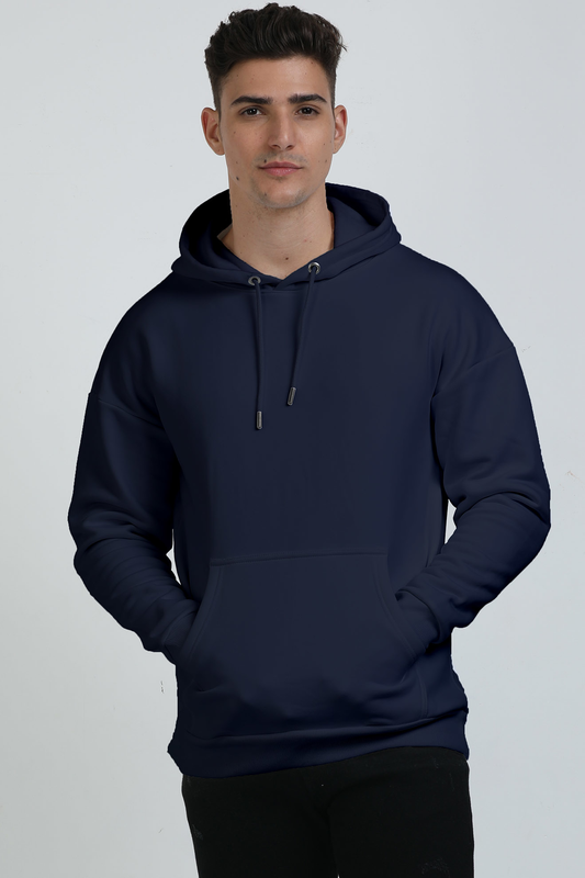 Navy Blue - Premium Oversized Hoodie