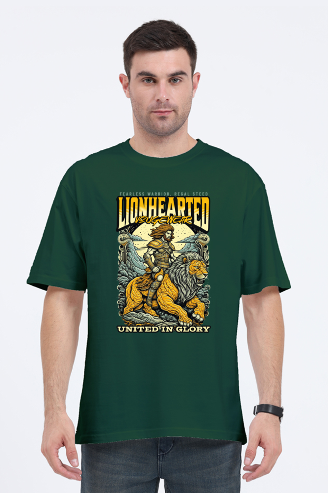 Lion Hearted -  Premium Oversized T-Shirt